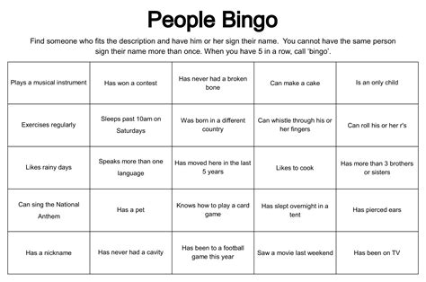 human bingo questions for adults